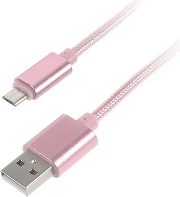 Lux-Case Micro USB Kabel Rosa 2m