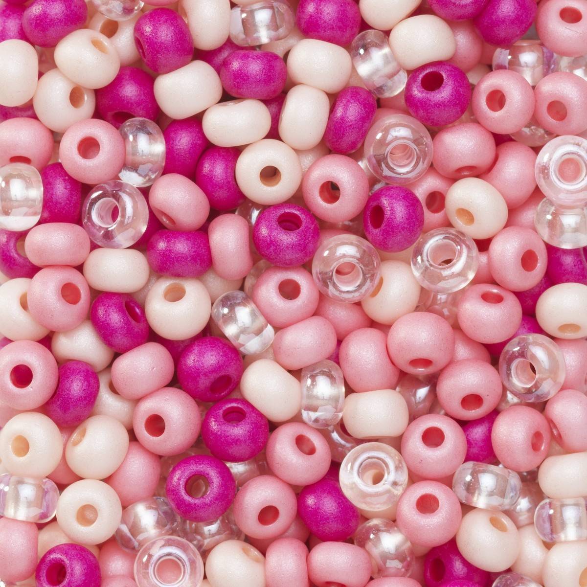 Preciosa Rocaillesperle 9 0 Mix Rosa 30 Gram