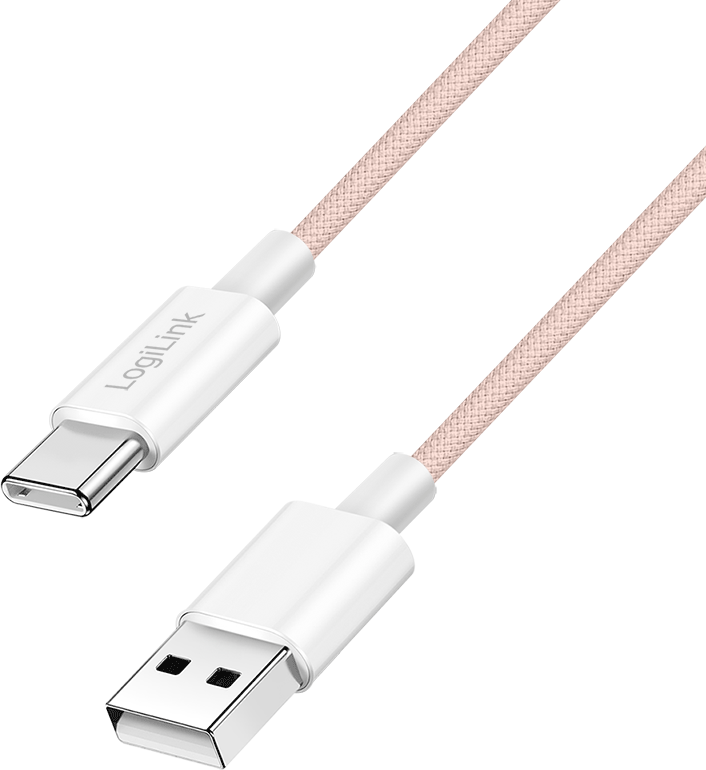 LogiLink CU0324 USB C Cable 1 m Rosa