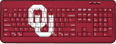 Keyscaper Sooners Solid Design Wireless Keyboard