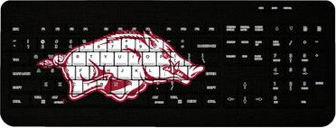 Keyscaper Arkansas Razorbacks Solid Design Wireless Keyboard