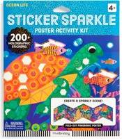 Galison Ocean Life Sticker Sparkle Poster Kit