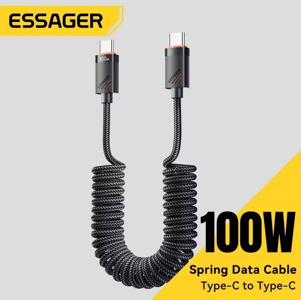 Spring Type C Cable