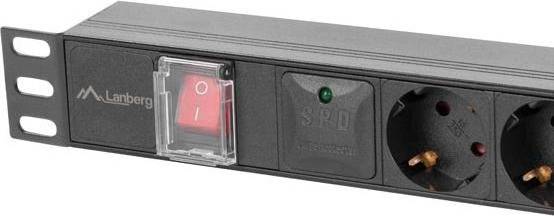 Power rack Lanberg Power Distribution Unit 19'' Rack 5x Schuko 2m