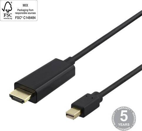 Deltaco Adapterkabel Mini DisplayPort Hane
