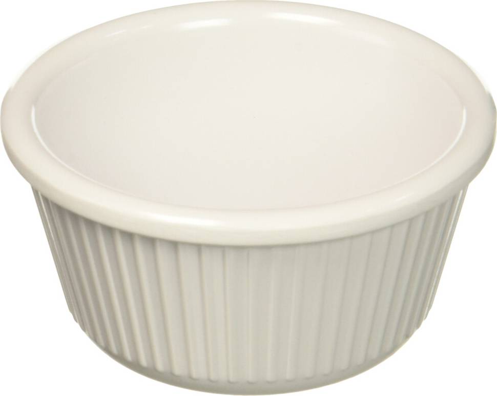 Winco Fluted Ramekins 3-Ounce White Ramekin