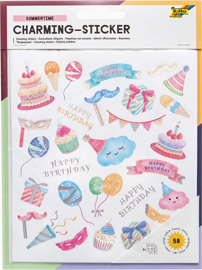 Sticker Summertime 2 Sheets