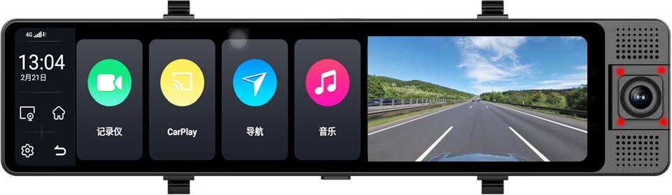 Dvr BCSMMCAR Car Rearview Mirror Recorder DVR GPS