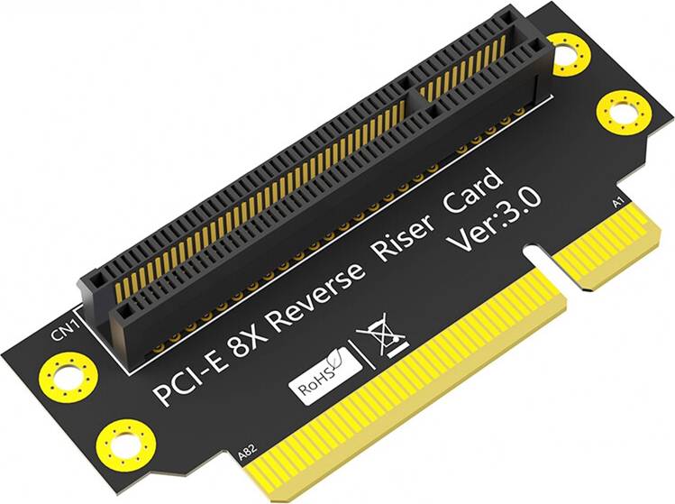Tlily PCI-E 8X 3.0 90 Degree Reverse Riser Card