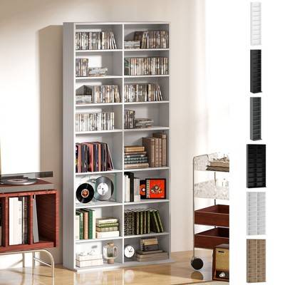 Homcom 260 Narrow CD Storage Unit White