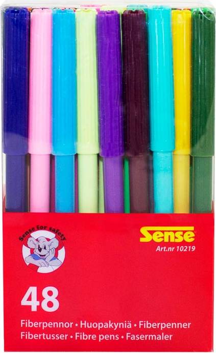 Sense Fiberpennor Basic 48-pack