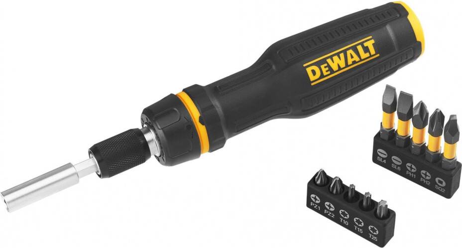 Dewalt Full Fit Telescoping Multi-bit Ratcheting 10 Bits Bit Screwdriver