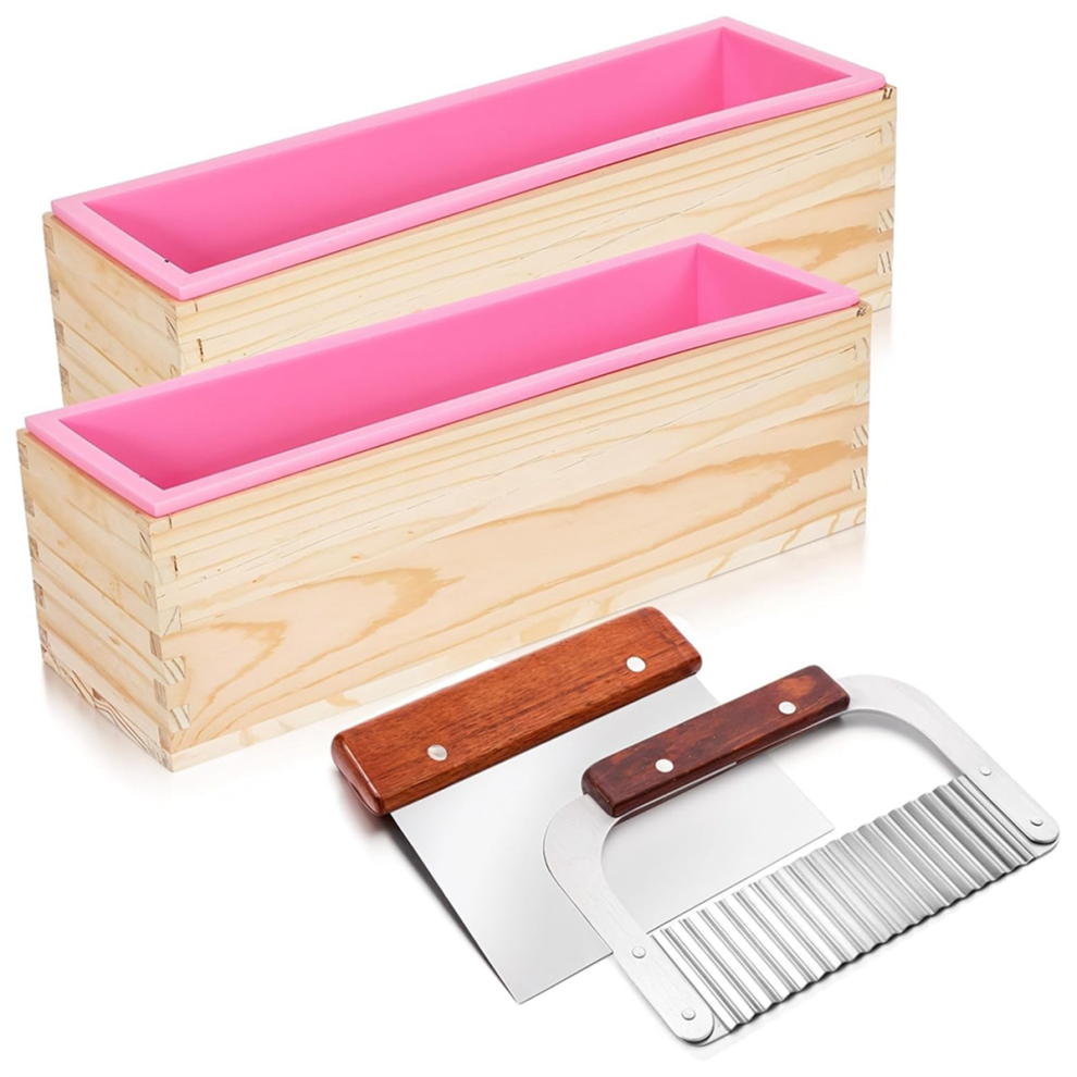 Typecat 4 Pcs Rectangular Soap Molds Kit