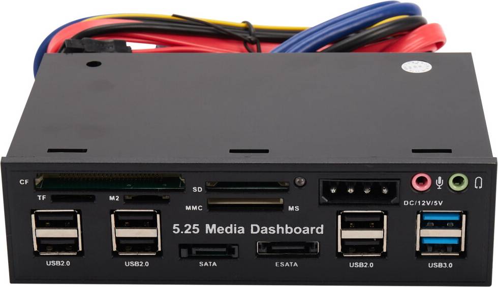 Typecat 5.25 Inch USB 3.0 Front Panel Hub