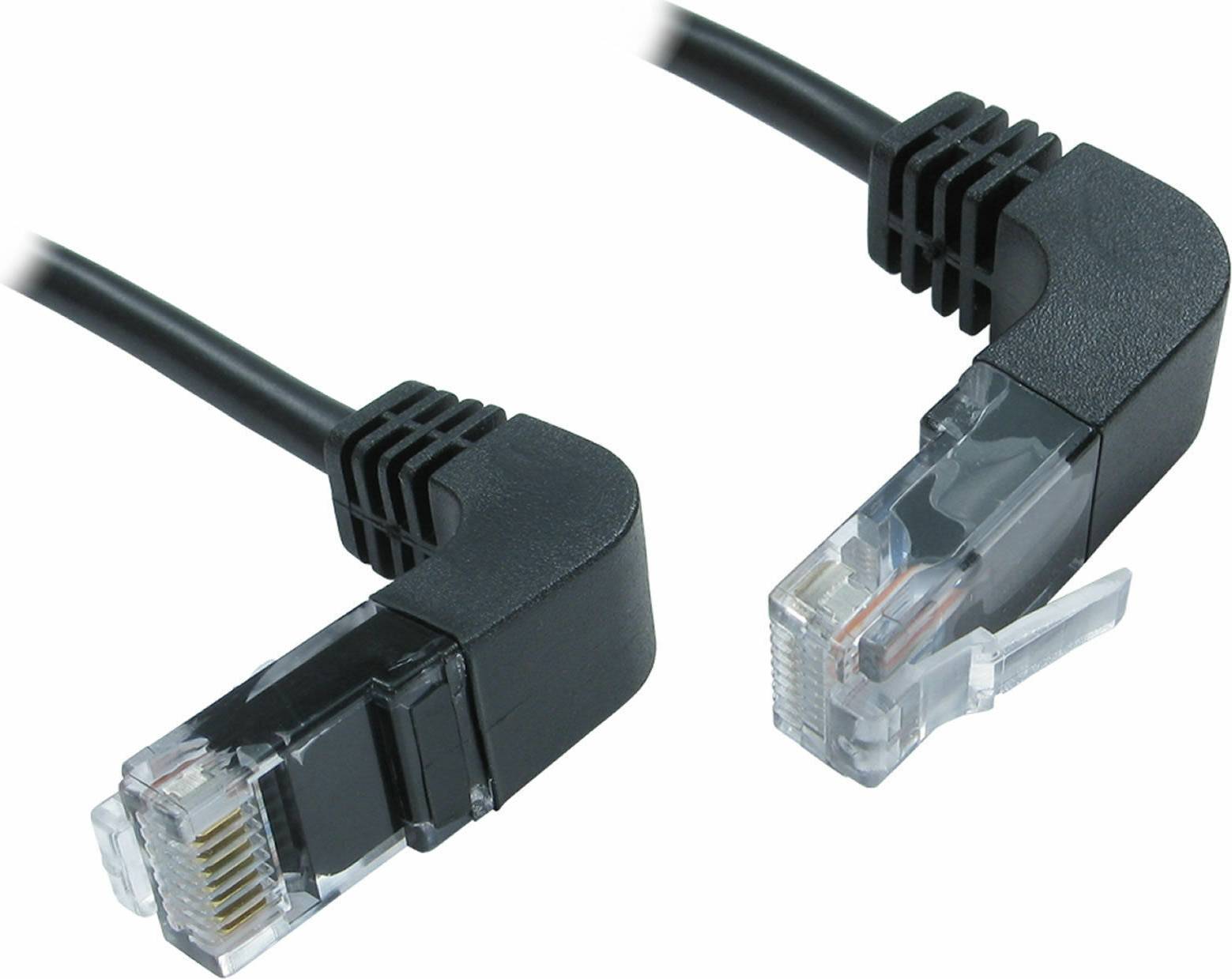 Kenable 2m Cat5e Copper RJ45 Right Angle Network Cable