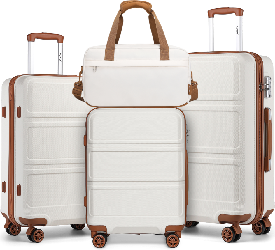 Kono ABS Hard Shell Suitcase Set