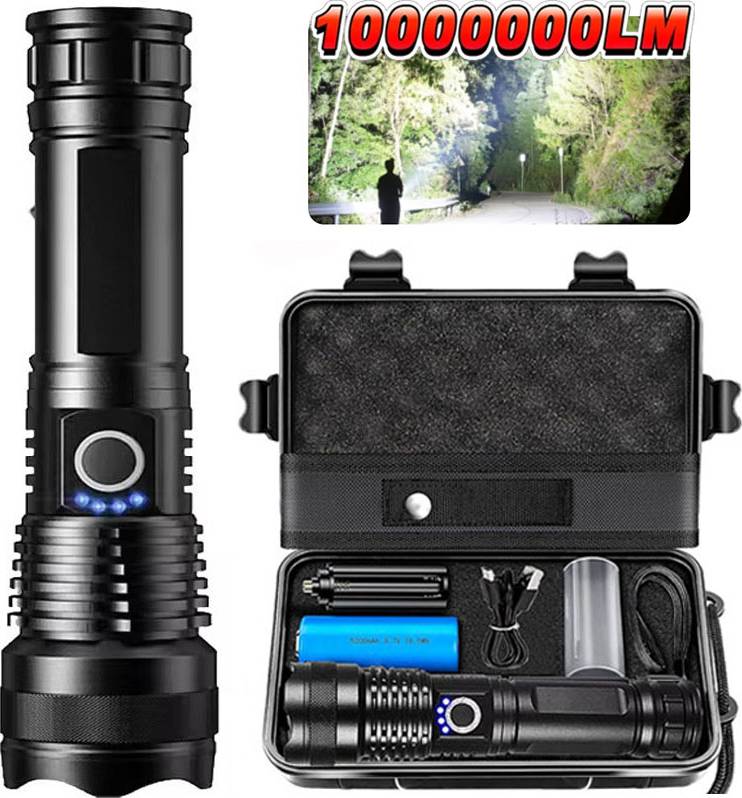 Rechargeable led flashlight Noon High Power Rechargeable LED Tactical Flashlight