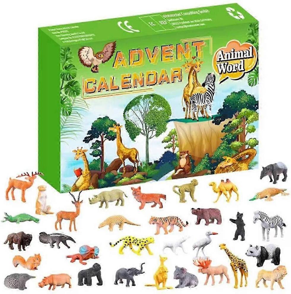 Kikidex 24 Animals Countdown Calendar Kit