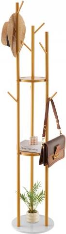 VEVOR Coat Stand with Quartz Stone Base Clothes Rack