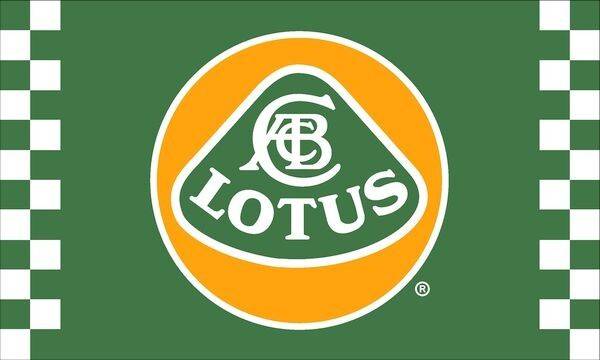 Lotus Checkered Racing Banner Flag 3x5 Ft