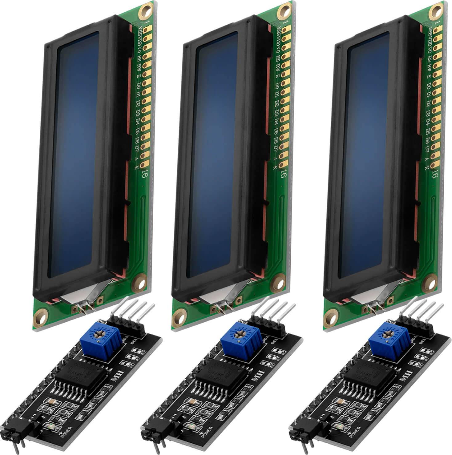 HD44780 1602 LCD Module Display Bundel
