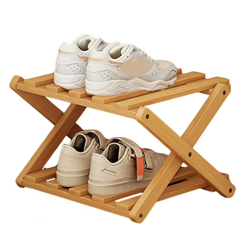 Typecat Bamboo Multi-Layer Folding Shoe Rack