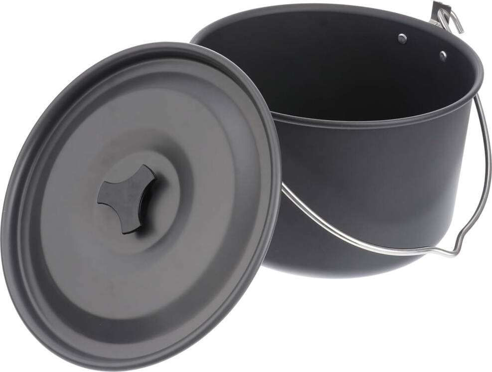 HKHBJS Camping Cookware Mess Kit 4L