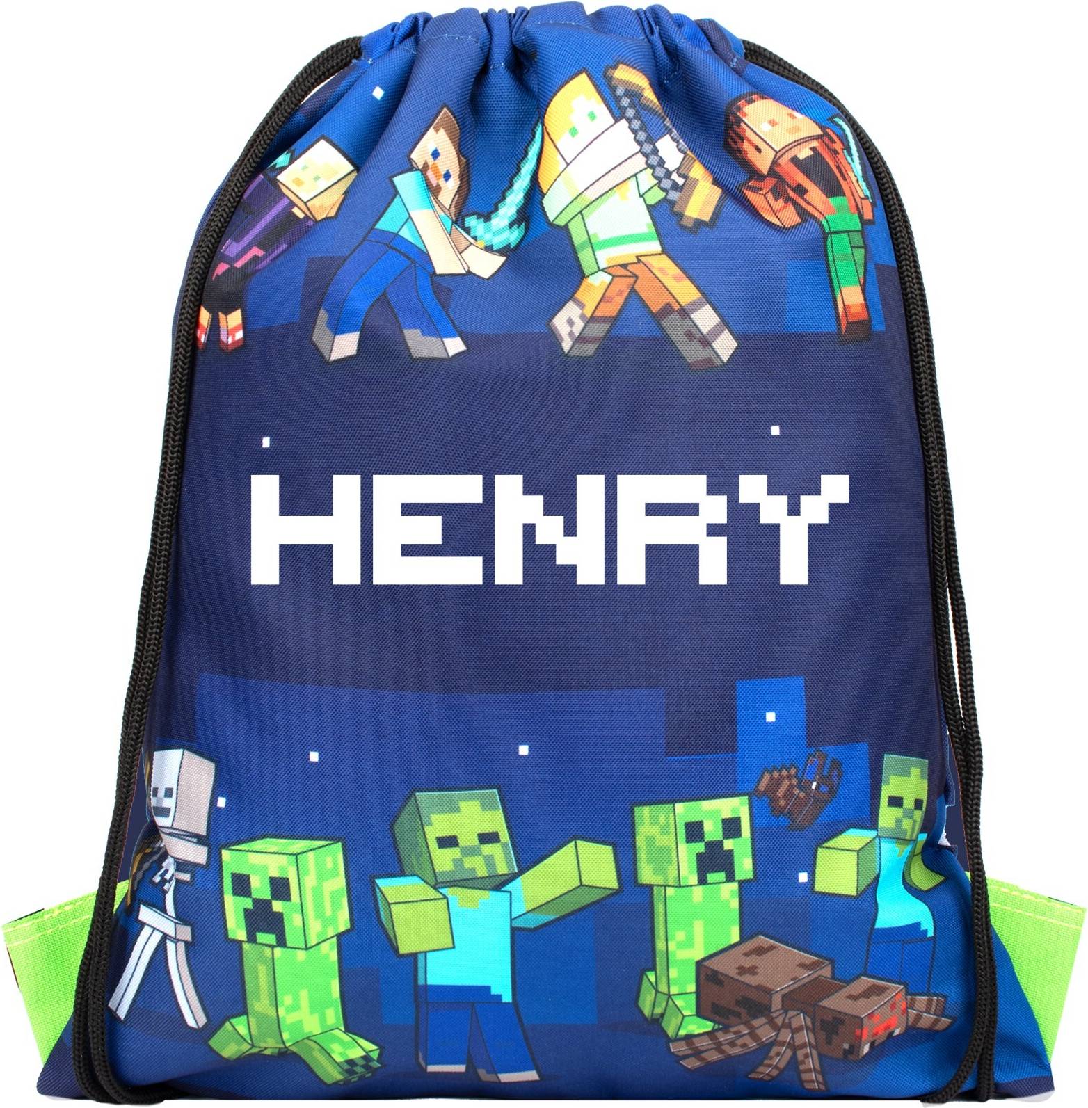Minecraft Personalised Drawstring Bags PE Kit - Football