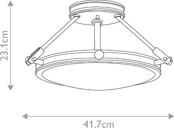 Loftslampe Collier Dæmpbar Sort
