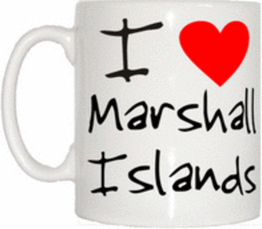 TeeTreeDesigns I Love Heart Marshall Islands Cup & Mug
