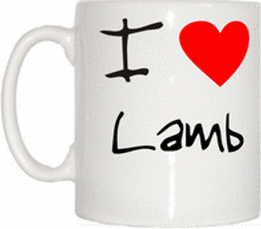 TeeTreeDesigns I Love Heart Lamb Cup & Mug