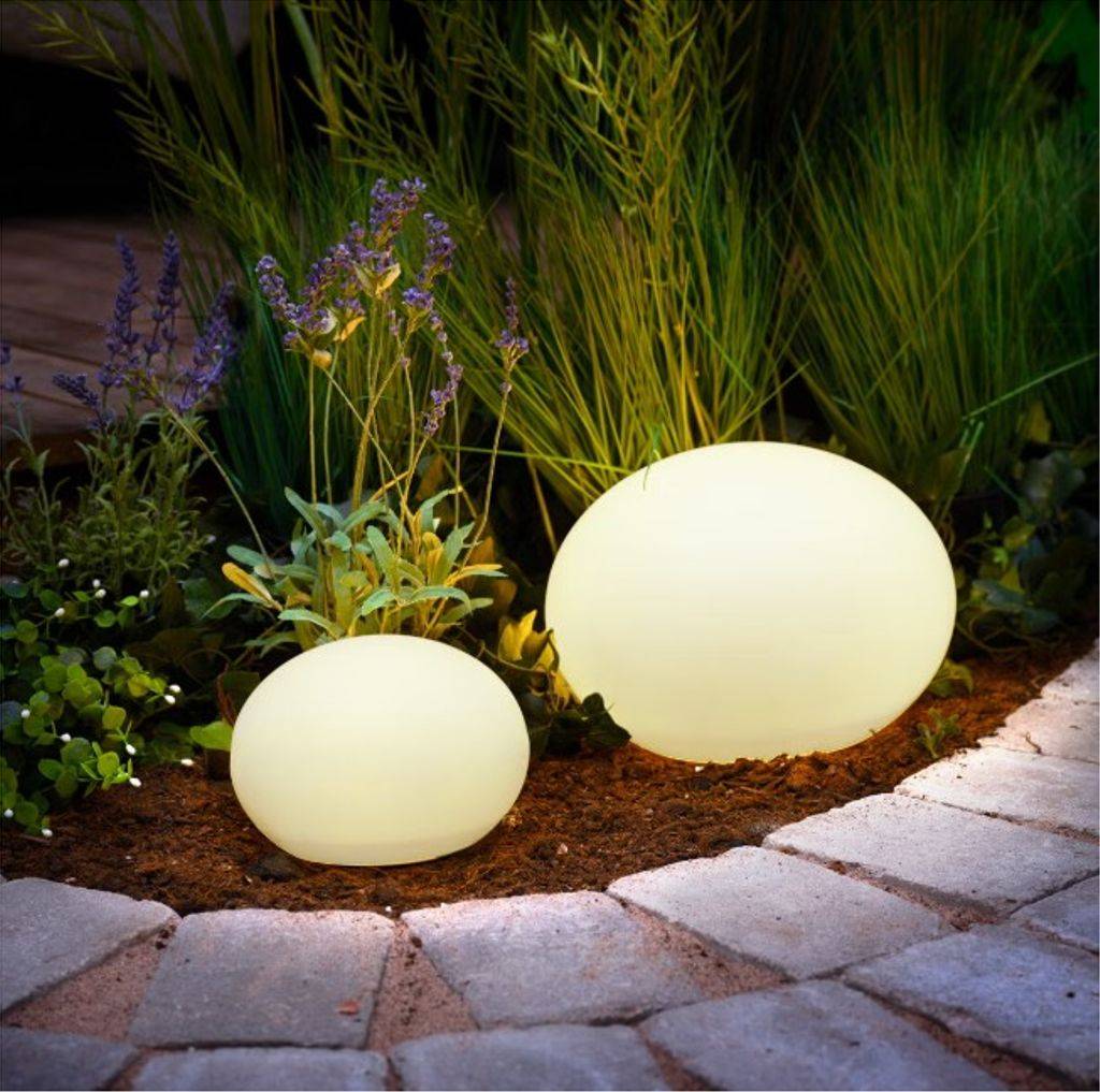 Solcellelampe Rund 30 cm