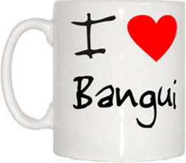 TeeTreeDesigns I Love Heart Bangui Cup & Mug