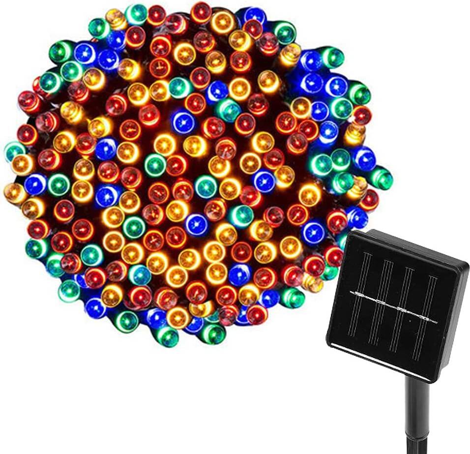 Solar lights for garden fence 12M 100 LED Solar Lights Waterproof String Light