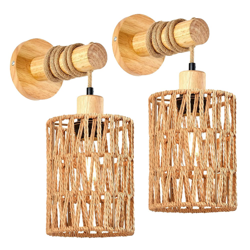 Tauoh Rattan Rope Bedhead Lamp Wall light