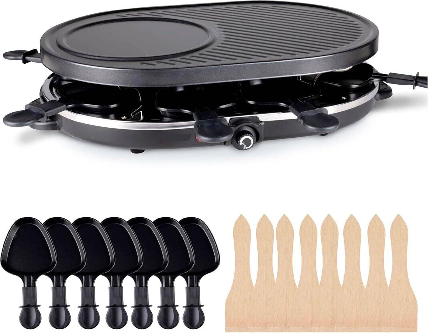 Raclette grill Set 8 Persone Raclette Grill Ovale