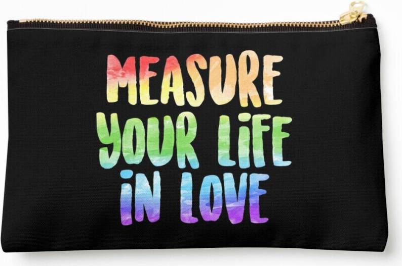 WHIBOS Measure Your Life In Love Rent Cosmetic Organizer