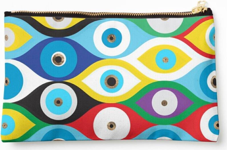 WHIBOS Evil Eye Protection Pattern Cosmetic Organizer