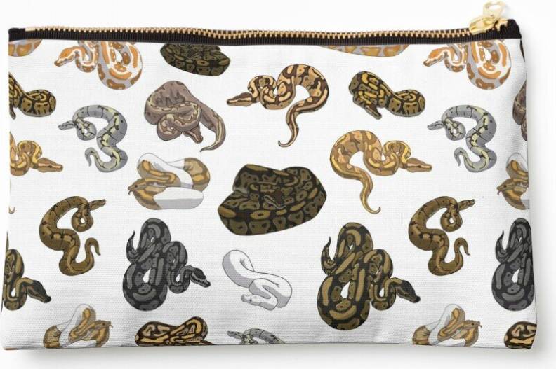 WHIBOS Python Morph Snake Pattern Cosmetic Organizer