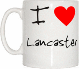 TeeTreeDesigns I Love Heart Lancaster Cup & Mug