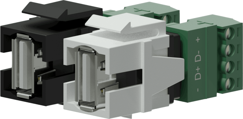 Procab Keystone USB 2.0A To 4-Pin TB Adapter