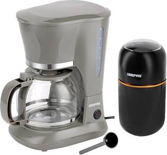 Geepas Coffee Machine Grinder Combo Set