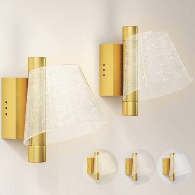 Homcom LED Lamp 2 Pack Gold Wall light