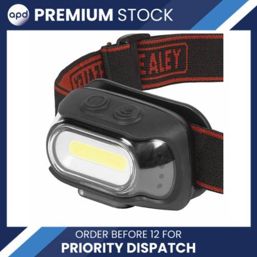 Sensor pannlampa Sealey Rechargeable Head Torch Auto-Sensor 8W COB LED