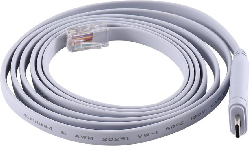 Tlily USB To Type C To RJ45 Serial Router Cable