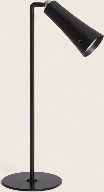 Edit USB Rechargeable LED Touch Black Table Lamp