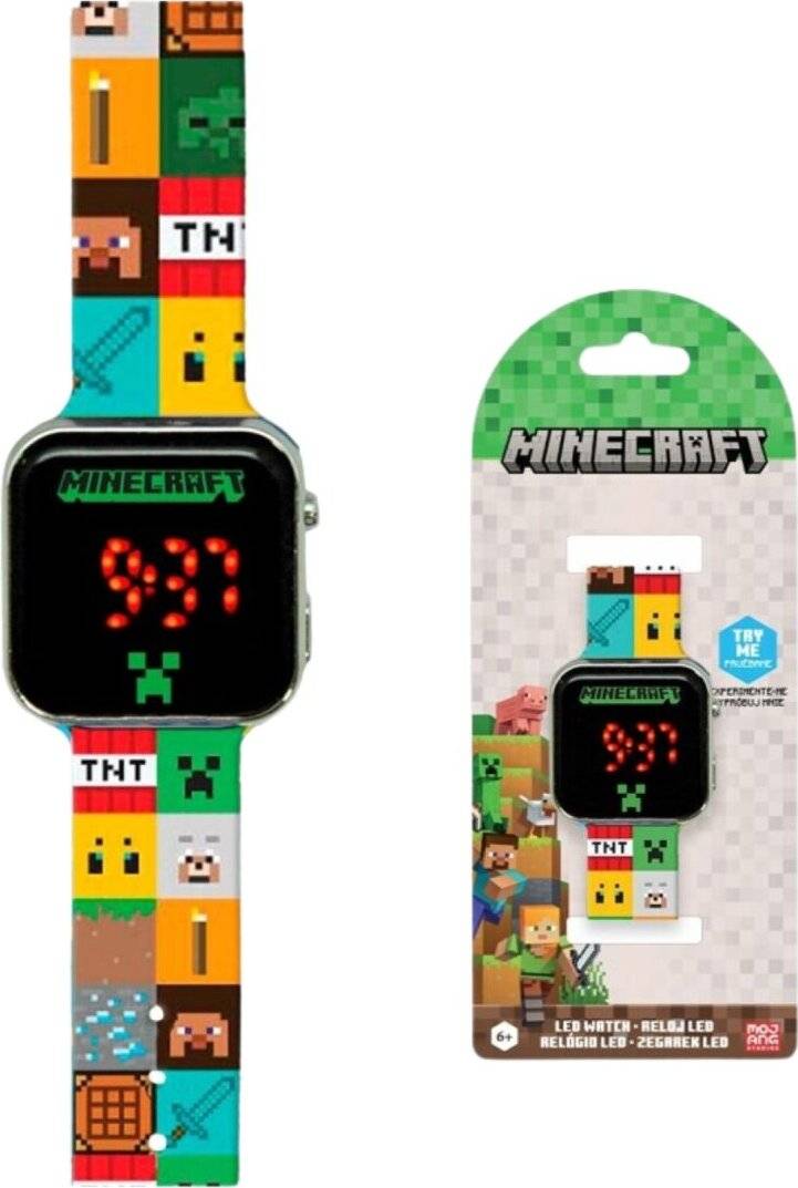 Kids licensing Minecraft LED Watch