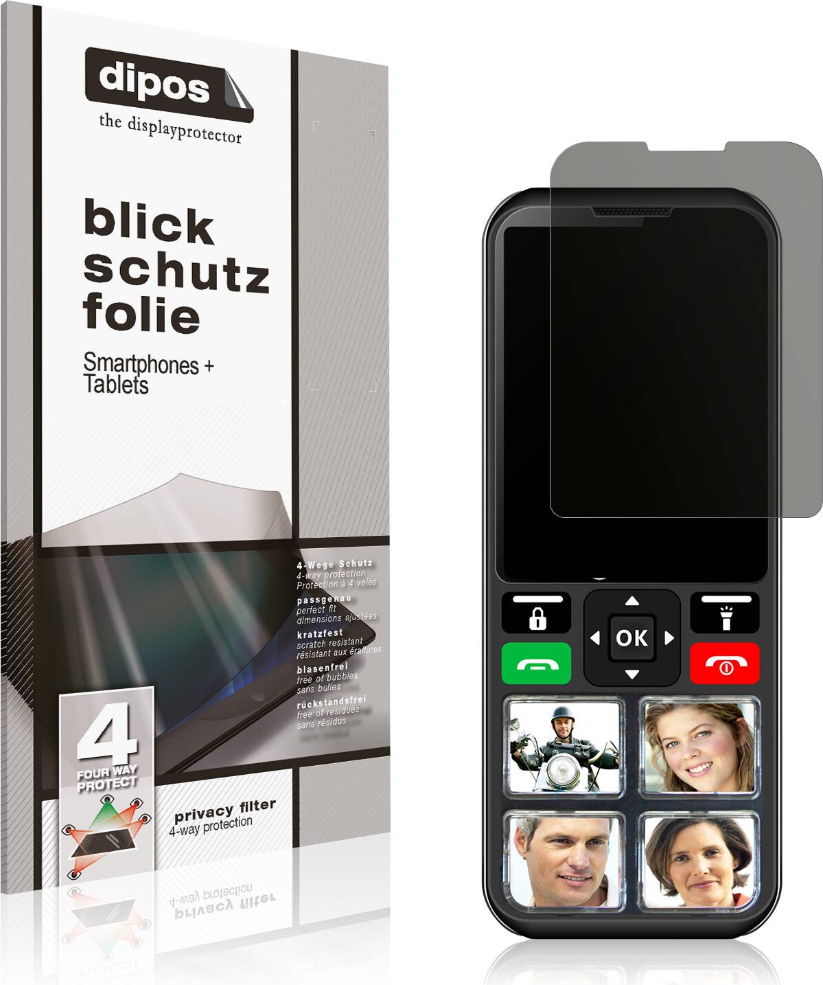 Dipos Geemarc CL8000 Privacy Filter Screen Protector