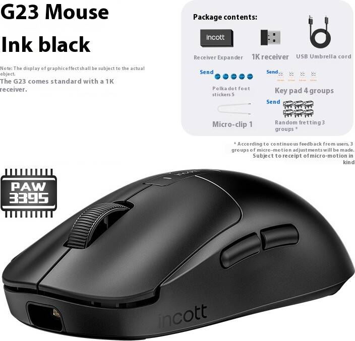 Maxpower Incott Wireless Mouse Dual Mode 8K