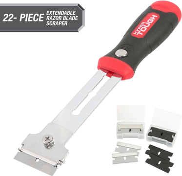 Hyper Tough 26 Piece 9-Inch Extendable Razor Blade Paint Scraper